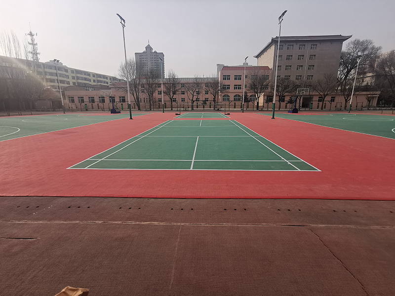 青海省軍區籃球場地懸浮地板
